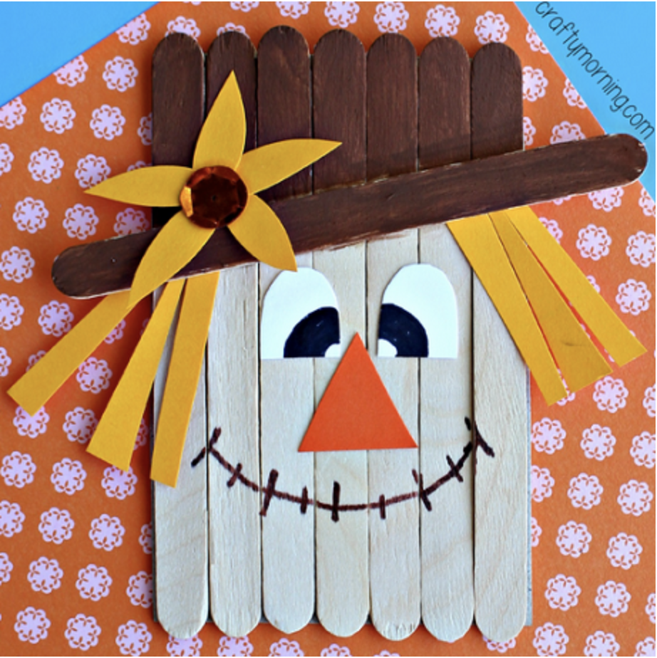 Popsicle Stick Scarecrow