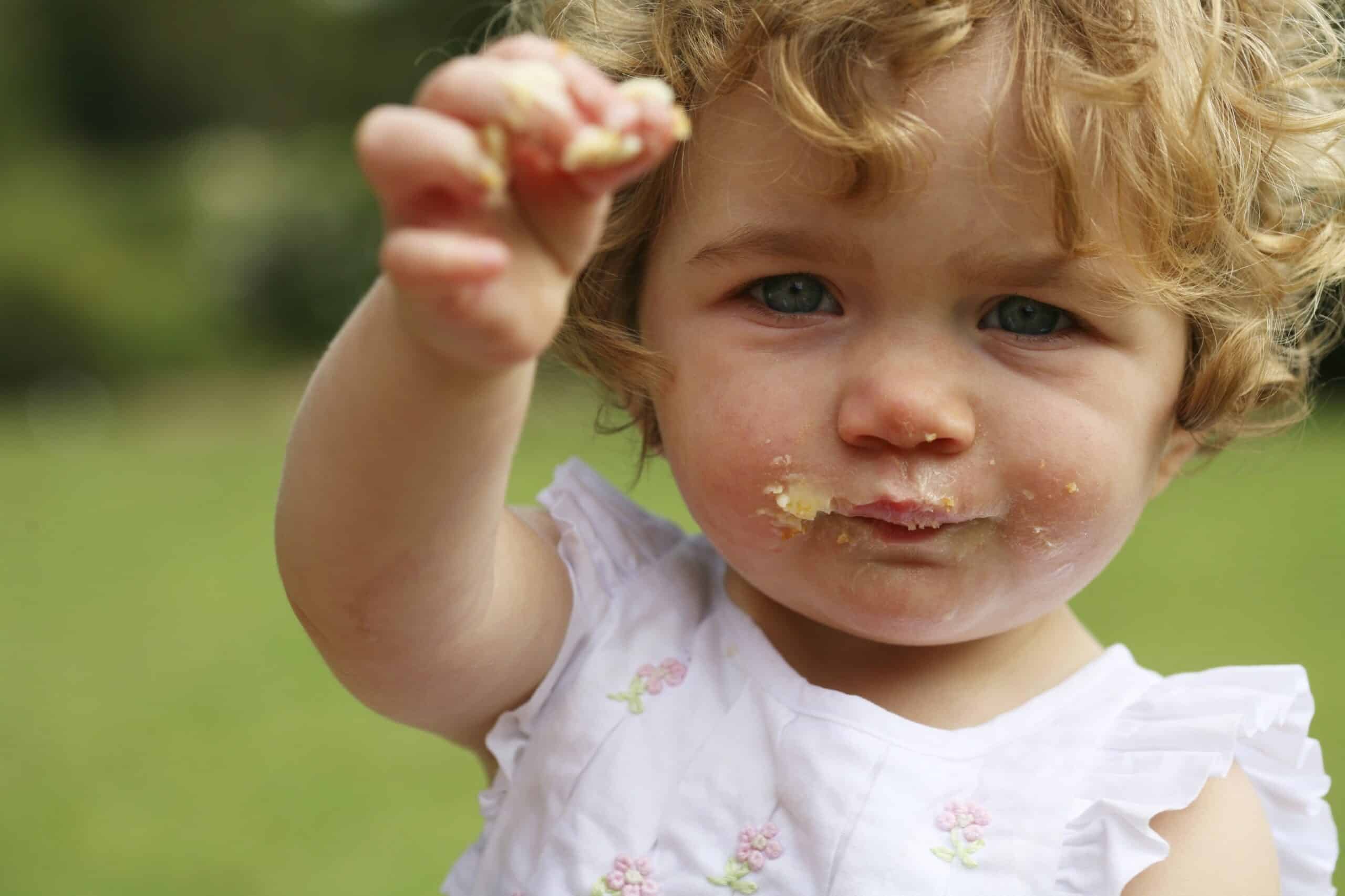 Young Girl Yummy Cake